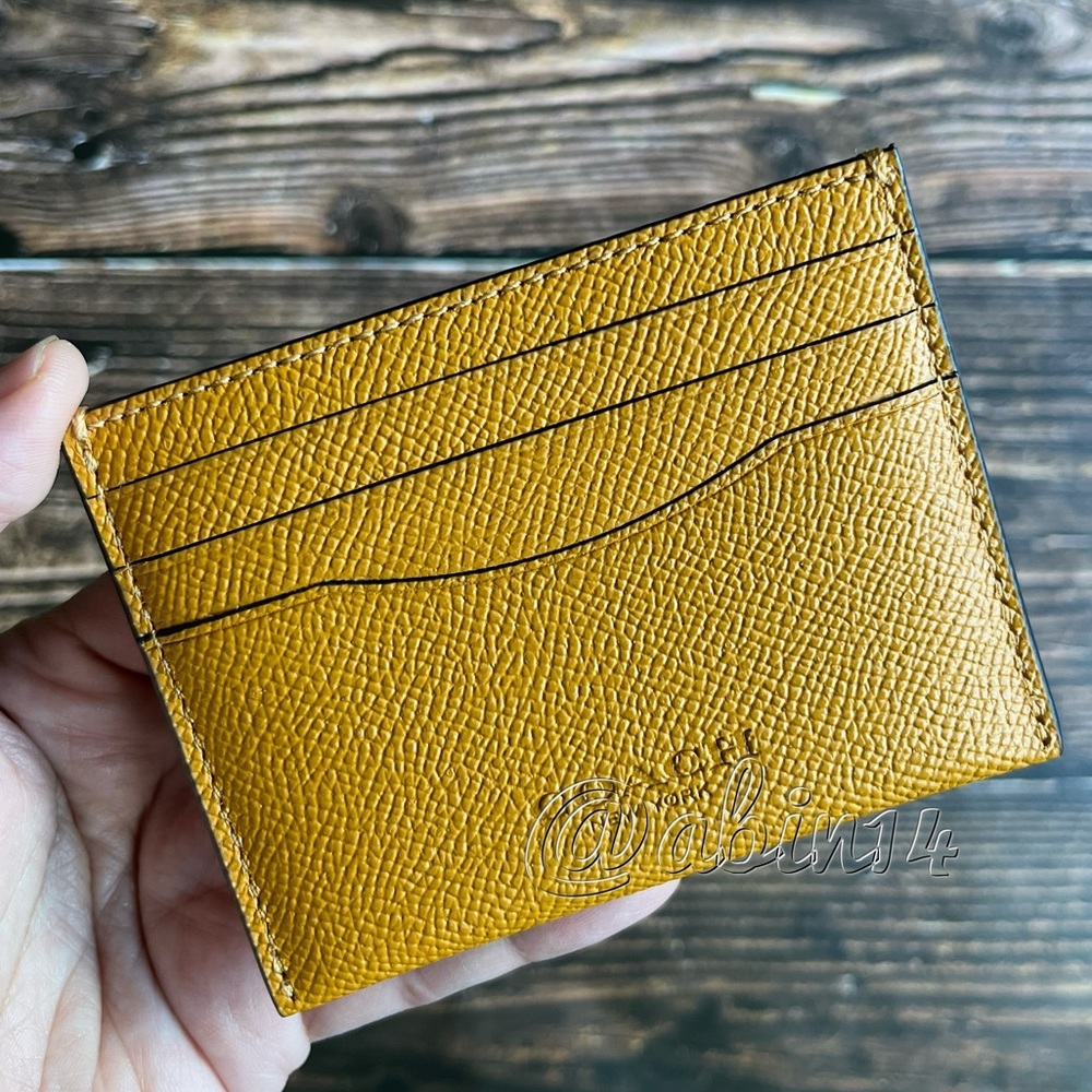 NWT Coach Leather Card Case Wallet Holder